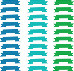 Fototapeta premium A colorful set of glossy vector buttons and origami paper tags for web design