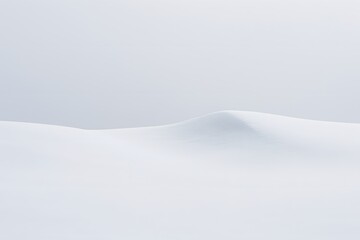 Minimalist Snow Landscape &ndash; High Resolution Nature Photography (Horizontal)