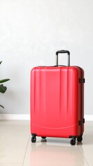 Red Hard-Shell Suitcase