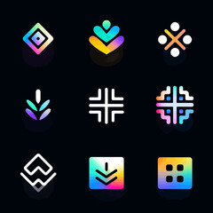 Fototapeta premium Abstract Logo Set