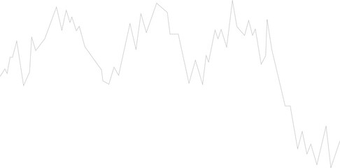 Dashed line graph with flowing wave-like motion representing continuous data changes across fluctuating market scenarios.