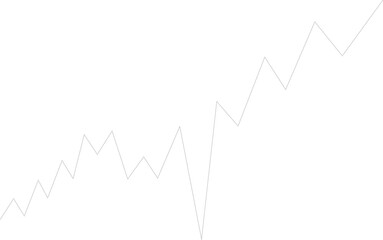 Black dashed line chart showing fluid transitions between data points in financial flow representation.