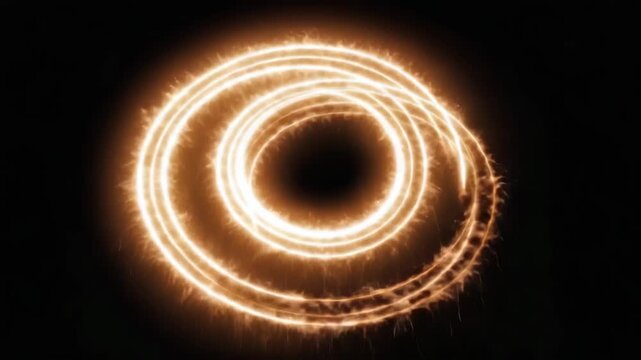 laming Sparks Swirling in Circular Motion (Seamless Loop 4K)