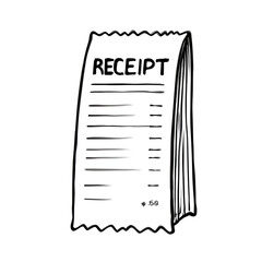 Minimalist Shopping Receipt Icon