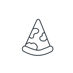 vector illustration of pizza slice