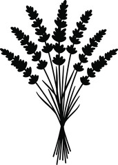 Elegant lavender flower bouquet vector illustration scalable eps graphic design element