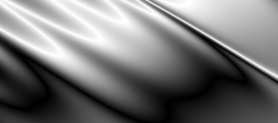 Liquid metallic shape industrial art background