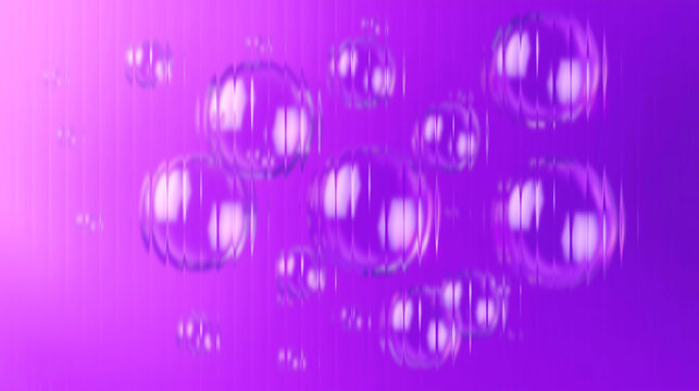 Dive into a dreamy purple world with floating spheres that evoke a sense of calm, ideal for modern designs and soothing backgrounds
