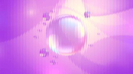 Mesmerizing iridescent sphere floating on a pastel pink dreamscape, perfect for creative projects, adding a touch of magic and wonder to your design