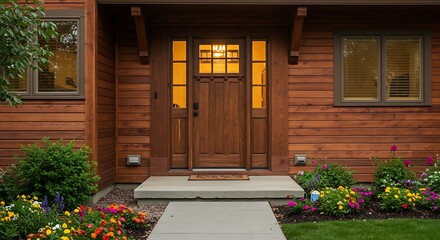 Obraz premium Entrance door of a house