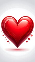 Red heart graphic design