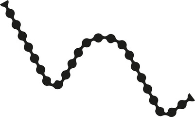 Dotted zigzag path with flowing and continuous motion forming an energetic and animated sequence.