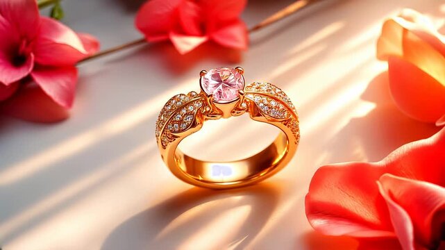 wedding engagement rings made of gold, unique original design