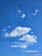 Blue sky with white clouds
