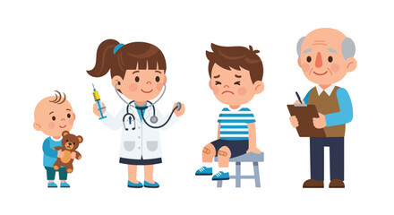 Six Diverse Yoga Poses on Colorful Mats.