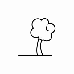 tree wind icon sign vector