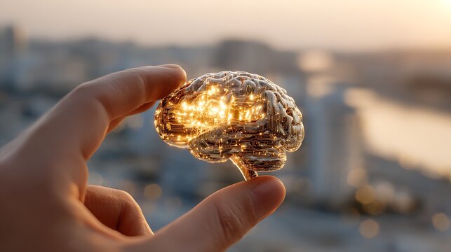 Artificial intelligence brain ai technology machine learning neural network deep learning concept future tech