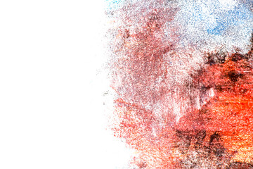 Abstract Grunge Paint Texture Background with Bold Red and Black Colors

