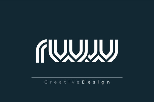 RWW Creative Unique Modern Letter Logo Design. Elegant Monogram Logo Design with Decorative Elements and Typography