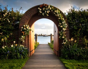Archway to a peaceful harbor