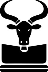 cow head vector