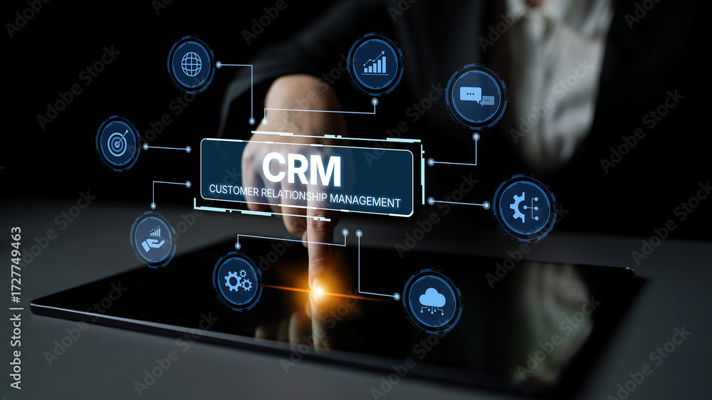 Poster crm platforms improve customer relationships through data analysis, crm communication tools, and aut
