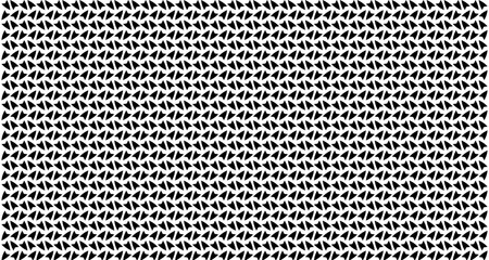 Seamless black and white abstract geometric pattern with repeating distorted diamond shapes on a light background, creating a textured visual effect.