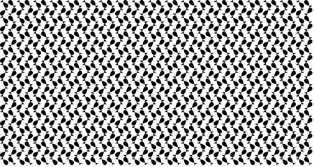 Seamless black and white optical illusion pattern with wavy chevron-like shapes creating a dynamic visual texture.