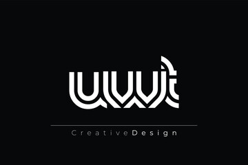 UWT Creative Unique Modern Letter Logo Design. Elegant Monogram Logo Design with Decorative Elements and Typography