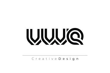 VWE Creative Unique Modern Letter Logo Design. Elegant Monogram Logo Design with Decorative Elements and Typography