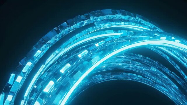Gen-4 Turbo Abstract Data Vortex Background