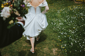 girl in a white dress