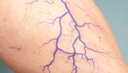 Veins on skin