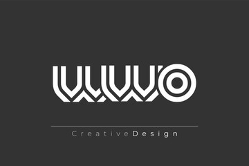 WWO Creative Unique Modern Letter Logo Design. Elegant Monogram Logo Design with Decorative Elements and Typography