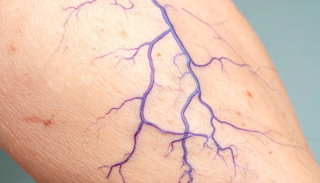 Veins on skin
