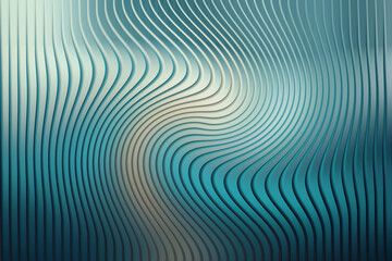 Illustration of a mesmerizing display of curved lines in a gradient of cool tones, creating a dynamic and visually appealing pattern that draws the viewer in