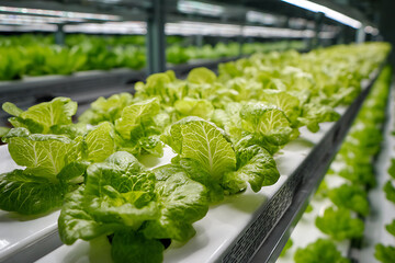 Vibrant futuristic community with integrated aquaponics hydroponics and energy-efficient farming systems