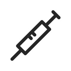 medical syringe icon
