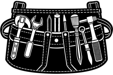 A vintage vector illustration set of fashion accessories and a musical instrument design