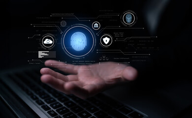 Biometric identity system using fingerprint and facial recognition to secure cloud access, protect...