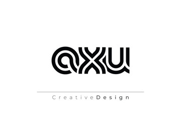 AXU Creative Unique Modern Letter Logo Design