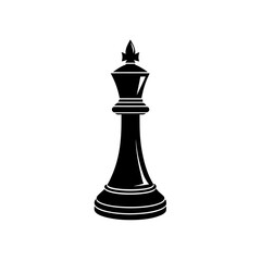 Glossy Black Chess Queen Piece Standing Transparent Background