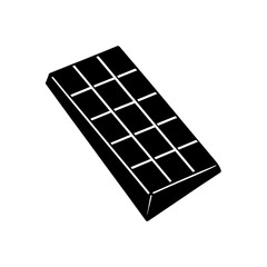 Glossy Chocolate Bar Divided Square Segments Transparent Background