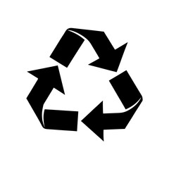 Green Recycling Symbol Glossy 3D Arrows Transparent Background