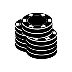 Stack Poker Chips Red Green Blue Transparent Background