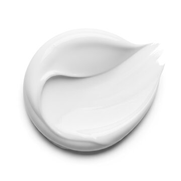 White Cosmetic Cream Isolated on White Background. Skin Tone CC Cream Tear Shape. Lipstick Smear. Drop of Lip Gloss Smudge. Cosmetics BB Makeup Swatche. Liquid Foundation Stroke. Grooming Products