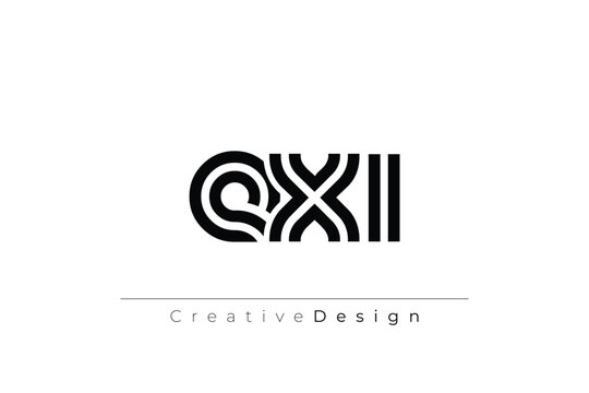 EXI Creative Unique Modern Letter Logo Design