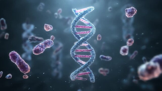 Dna double helix in microbes