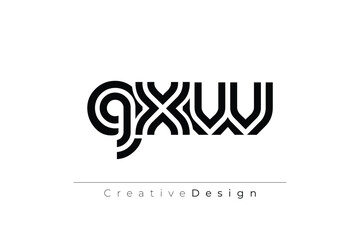 GXW Creative Unique Modern Letter Logo Design