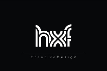 HXF Creative Unique Modern Letter Logo Design